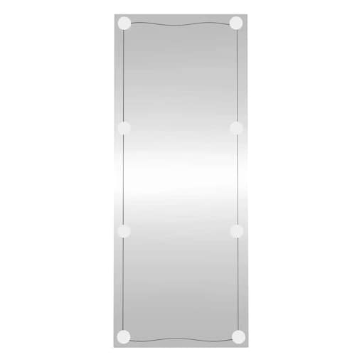 vidaXL Lustro ścienne z LED, 40x100 cm, szklane, prostokątne