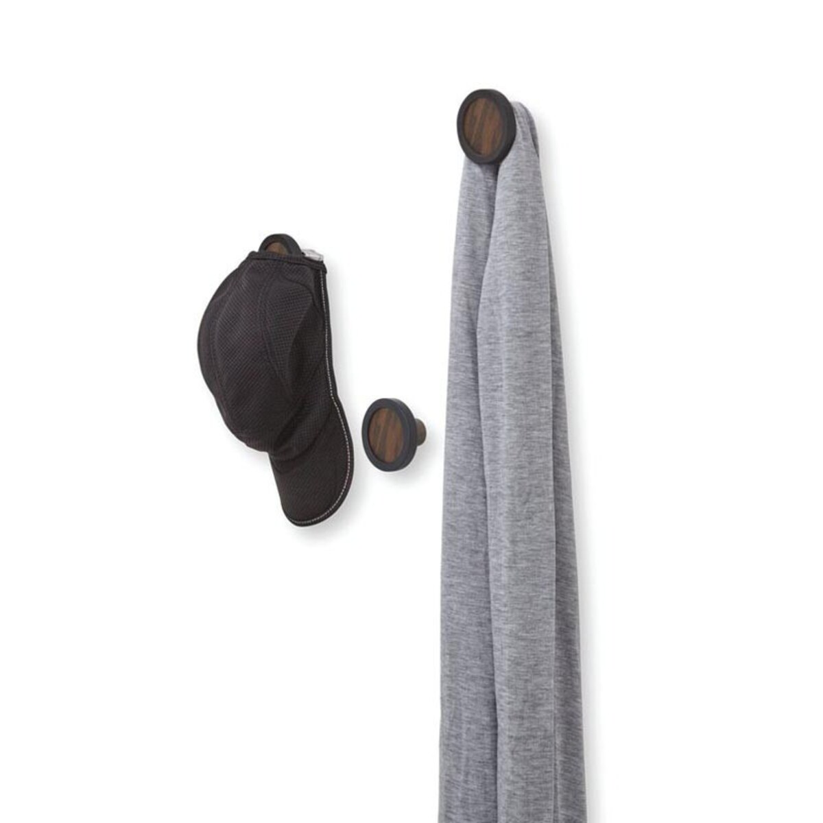 Zestaw 3 wieszaków na ubrania (ciemny brąz) Hub Umbra