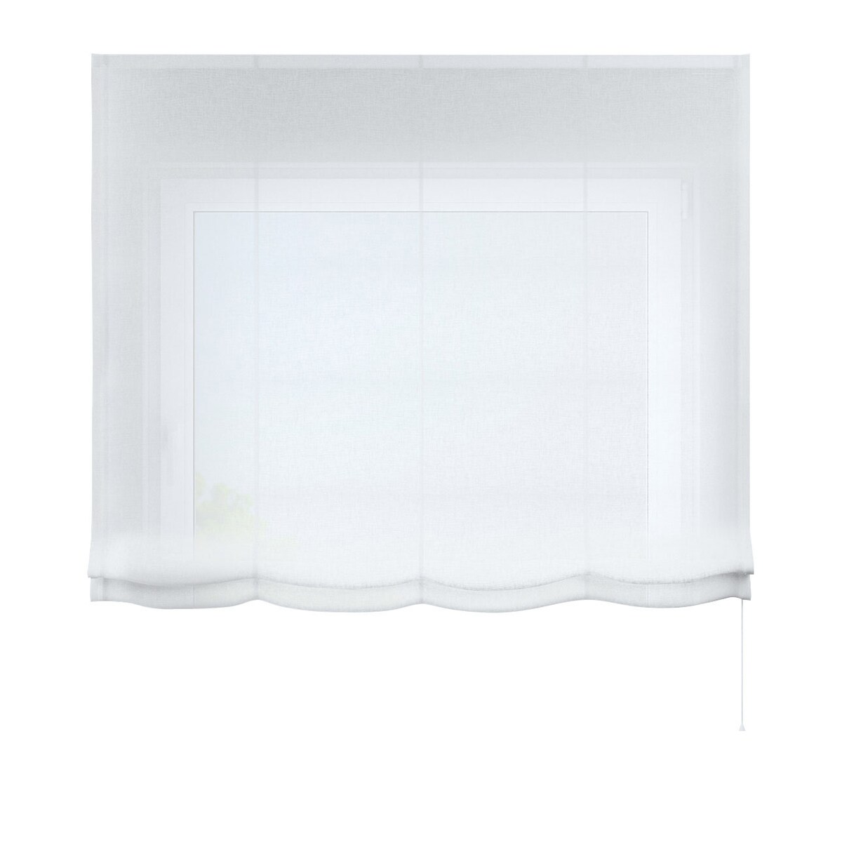 Roleta rzymska Wenecja 120x150 prześwitująca ecru