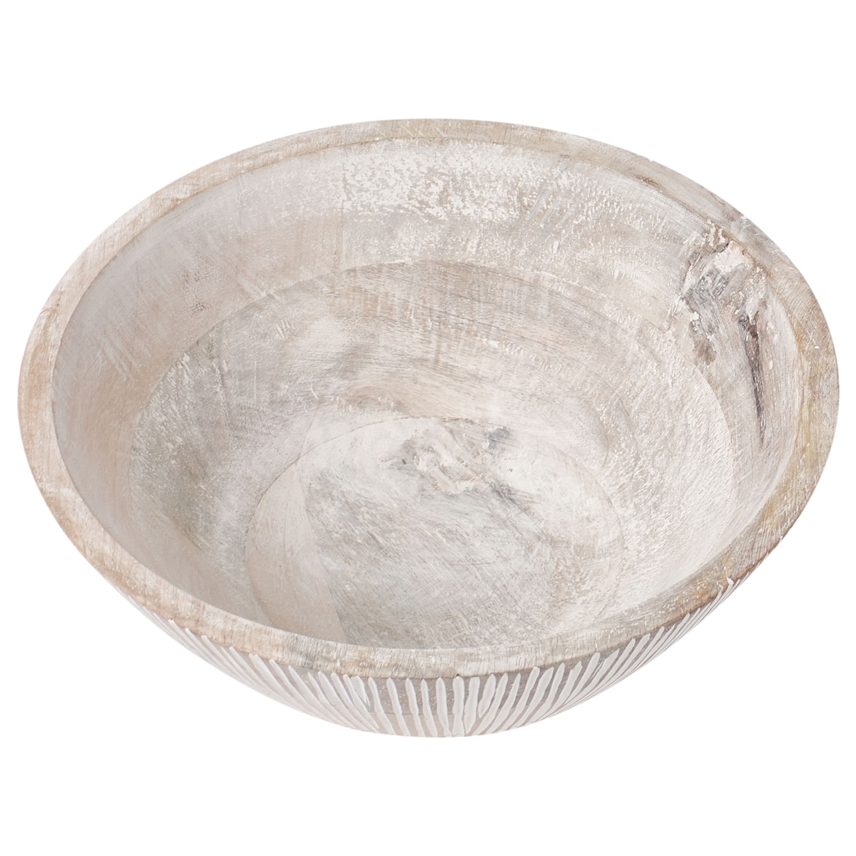 Zestaw 2 mis dekoracyjnych SIWA Drewno mango Jasnobrązowy