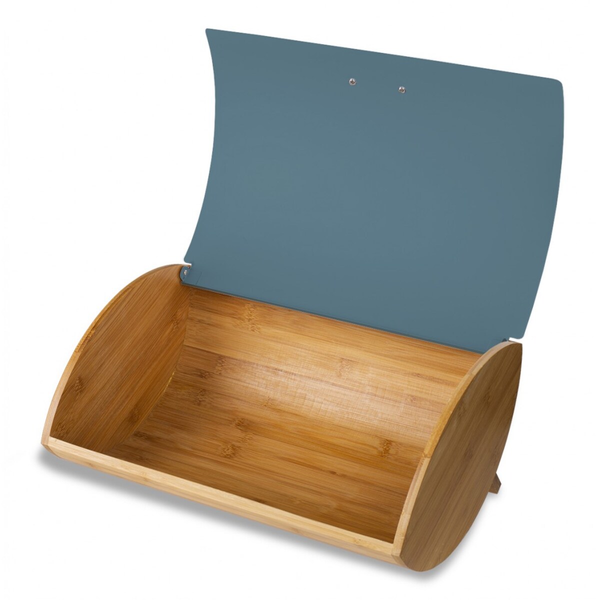 Chlebak z drewna bambusowego z pokrywą z lakierowanej stali nierdzewnej HUSLA