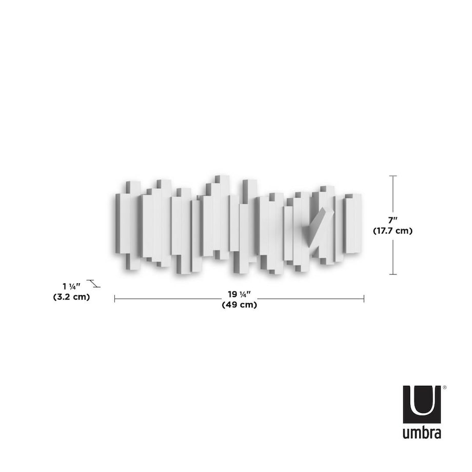 UMBRA wieszak na ubrania STICKS 5 biały