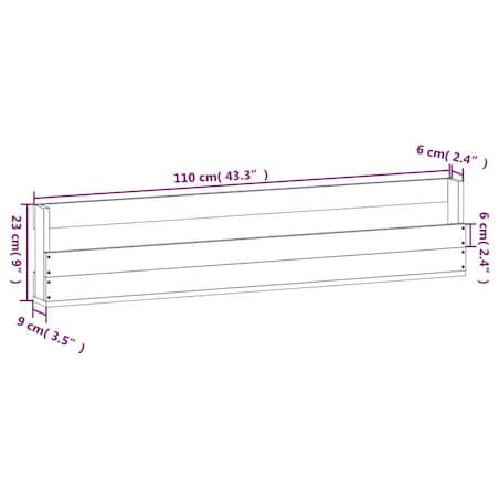 vidaXL Ścienne półki na buty, 2 szt., biały, 110x9x23 cm, sosna