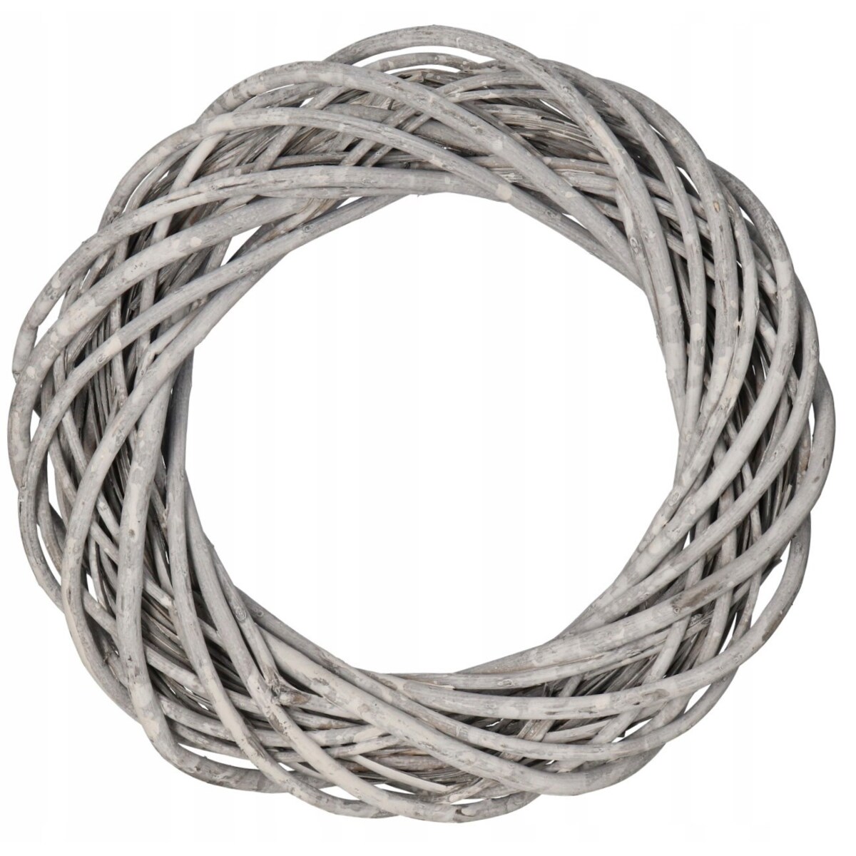 Wianek Wiklinowy Szary 25Cm Wiklina Gruby