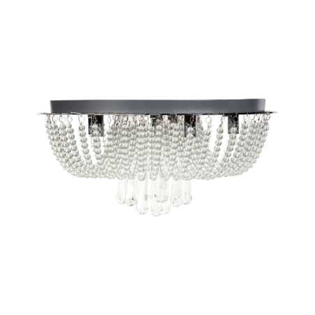 Żyrandol metalowy srebrny DORNAS