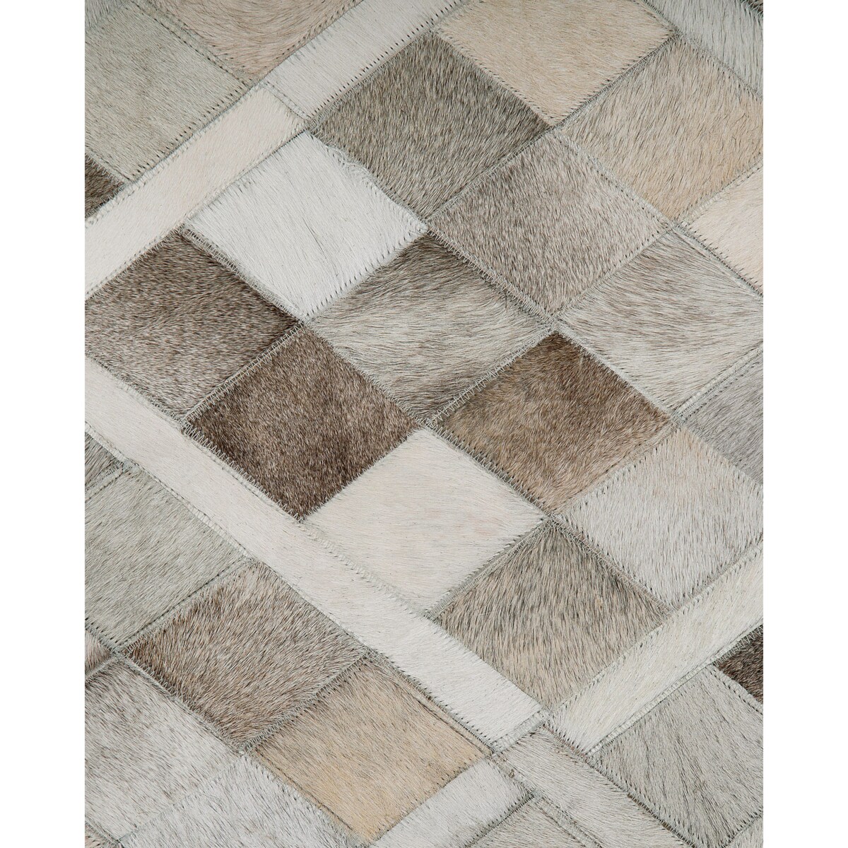 Dywan HIRKA 160 x 230 cm Skóra naturalna Szary