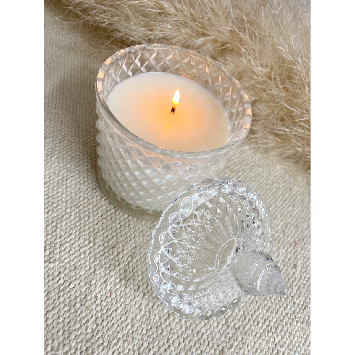 Vanilla & Coffee Beans- 200 gram ekologiczna naturalna świeca sojowa Crystal (dostępne inne zapachy)