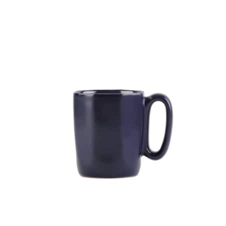 Dwa kubki ceramiczne z uszkiem 80 ml Fuori granatowe 29989