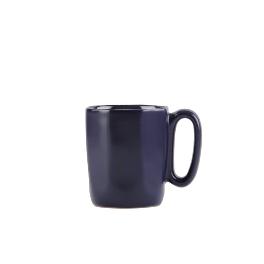 Dwa kubki ceramiczne z uszkiem 80 ml Fuori granatowe 29989