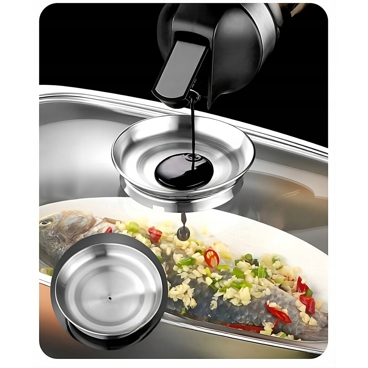 Kwadratowy Garnek Granitowy 5.5 L Z Pokrywką 26 Cm System Aroma Na Indukcję Gaz