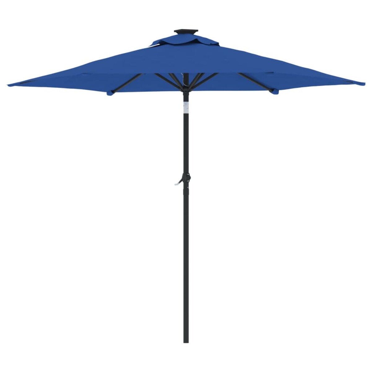 vidaXL Parasol ogrodowy na stalowym słupku, lazurowy, 225x225x212 cm