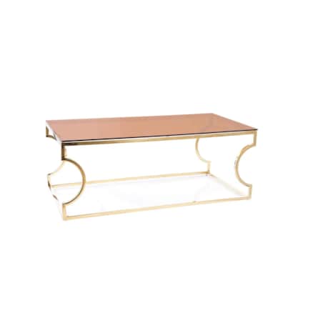 Ława KENZO A 120x60 bursztynowa/złota