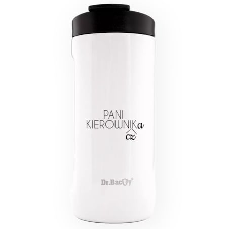 Kubek termiczny do kawy Dr.Bacty Notus Dla kierownika - biały