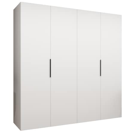 Szafa uchylna otwierana MARBELLA 1 200 wys. 202 cm Biały + u. Czarny