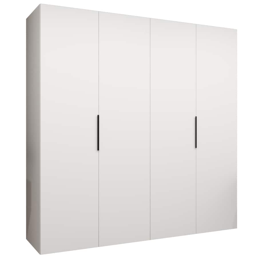 Szafa uchylna otwierana MARBELLA 1 200 wys. 202 cm Biały + u. Czarny