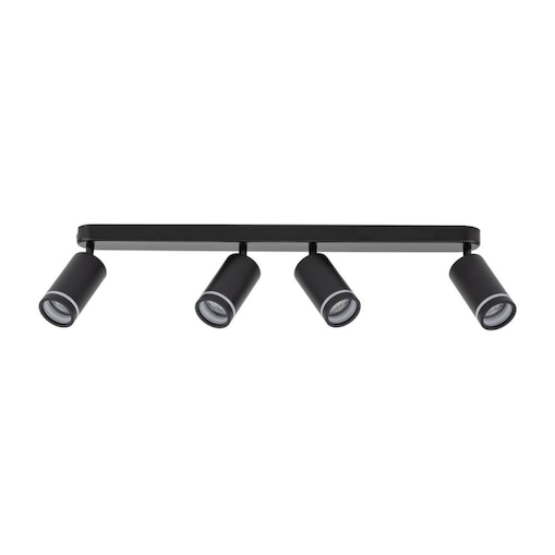 Lampa sufitowa spot 4xGU10 JET BLACK 6916 czarna TK Lighting ruchome reflektory plafon do salonu kuchni