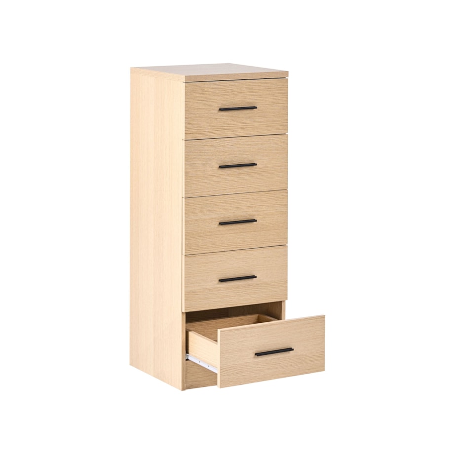 Komoda 5 szuflad KITIMAT Jasnobrązowy