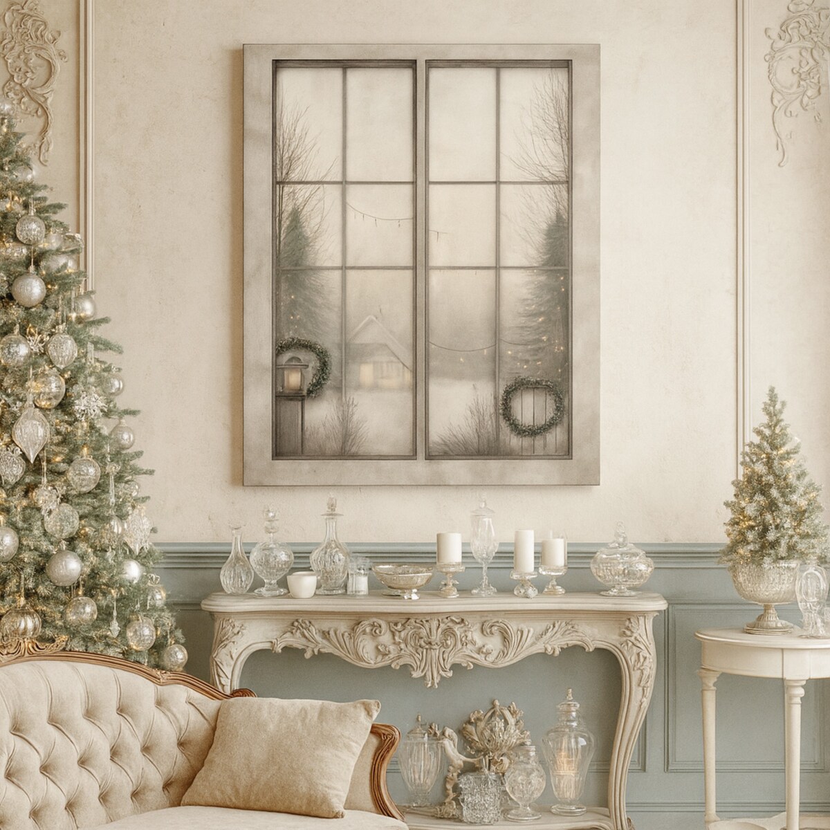 Obraz Canvas Świąteczne Okno 70cm x 100cm
