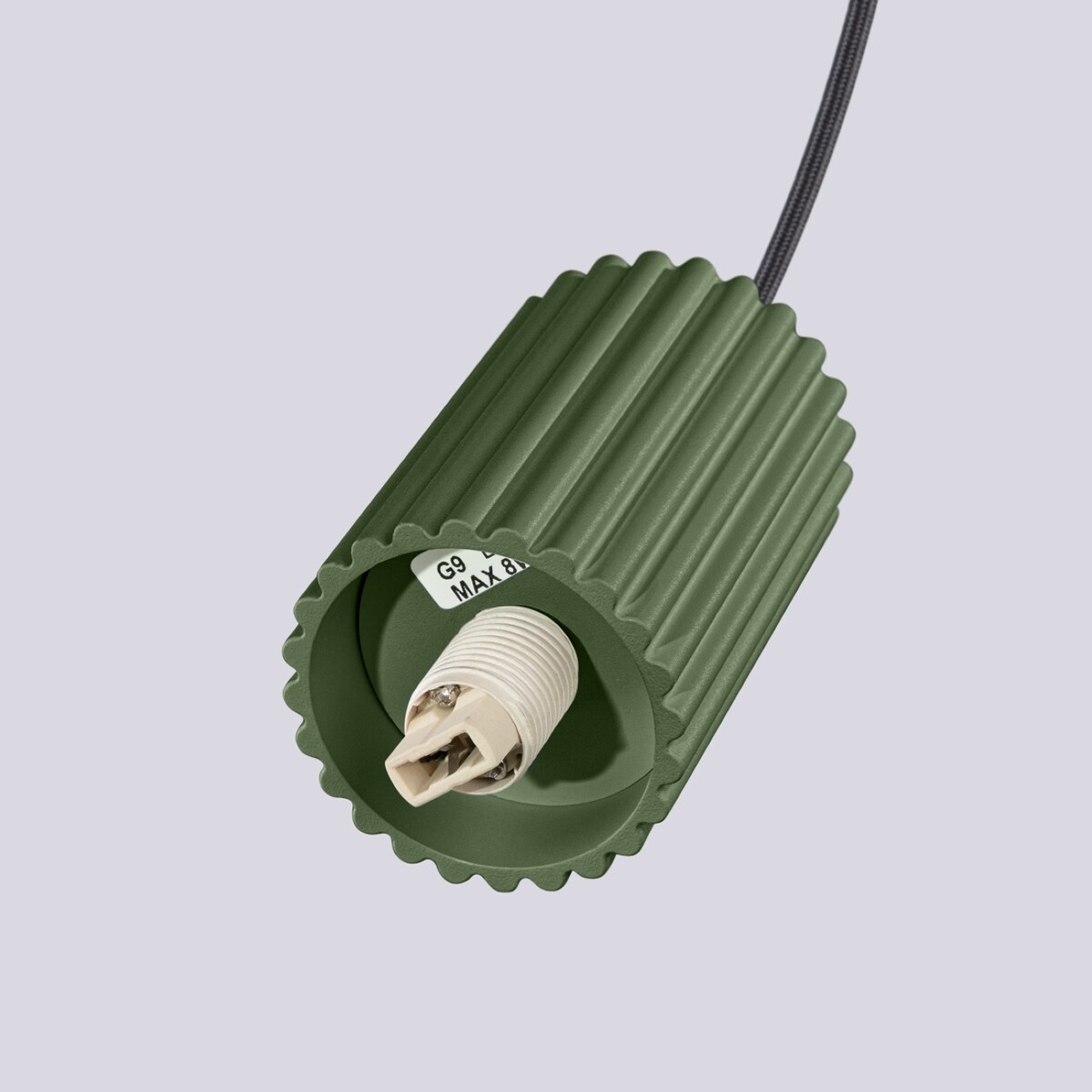 Lampa wisząca HALO 2P zielona oliwka