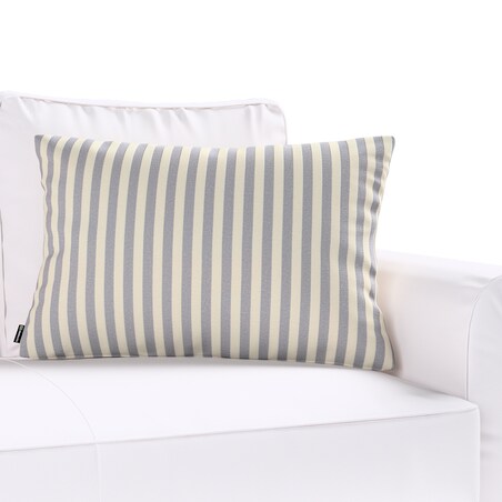 Poszewka Kinga na poduszkę prostokątną 47x28 granatowo-białe pasy (1,5cm)
