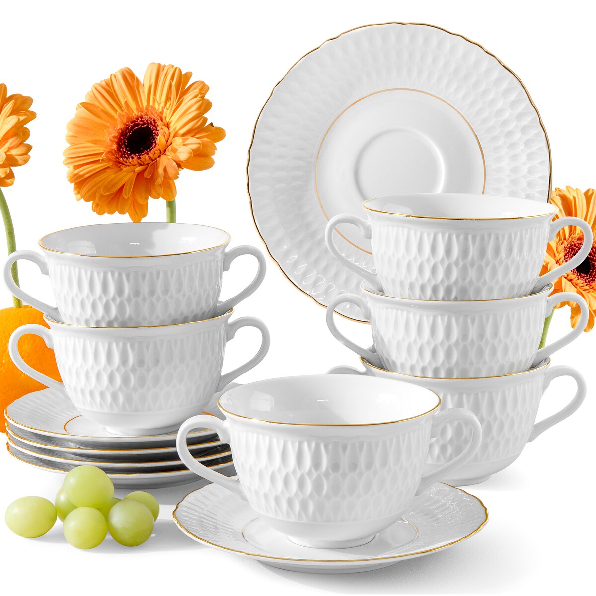 Konsimo SOFIA Bulionówka ze spodkiem 6 szt.