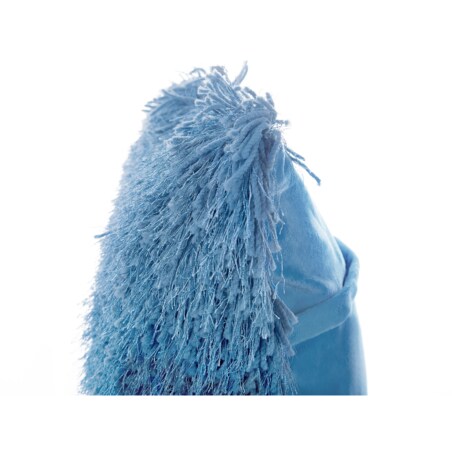 2 poduszki dekoracyjne włochacze 45 x 45 cm niebieskie CIDE