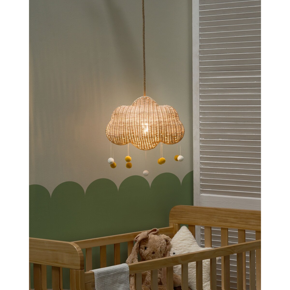 Lampa wisząca Chmurka ONON Rattan Naturalny