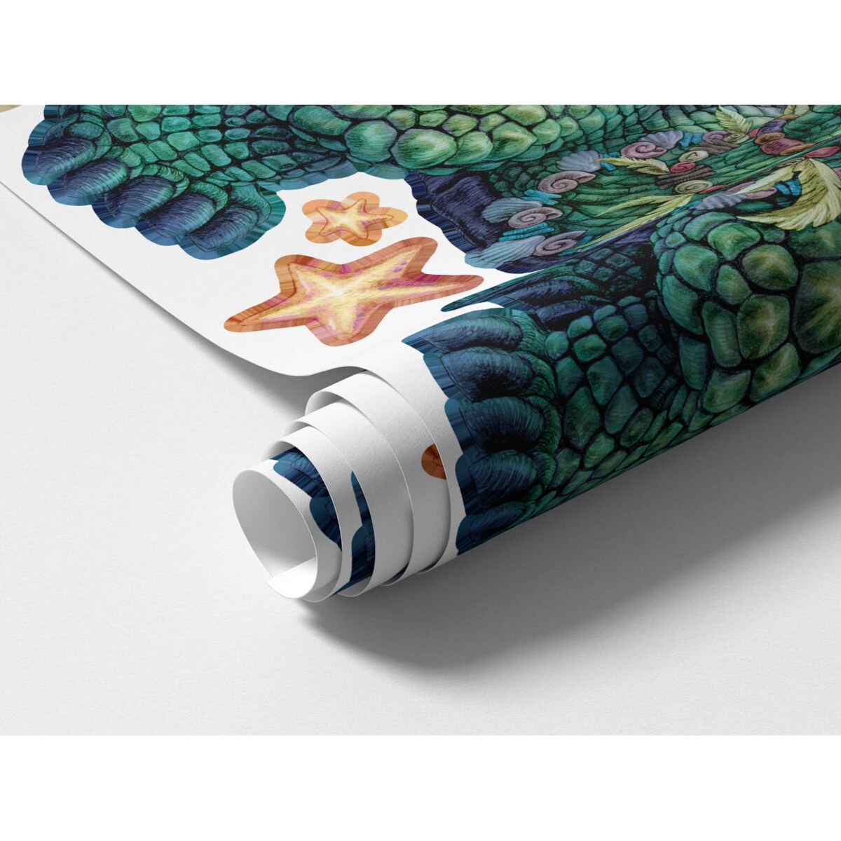 Zestaw naklejek na ścianę, Zwierzęta z bajki - żółw, 60cm