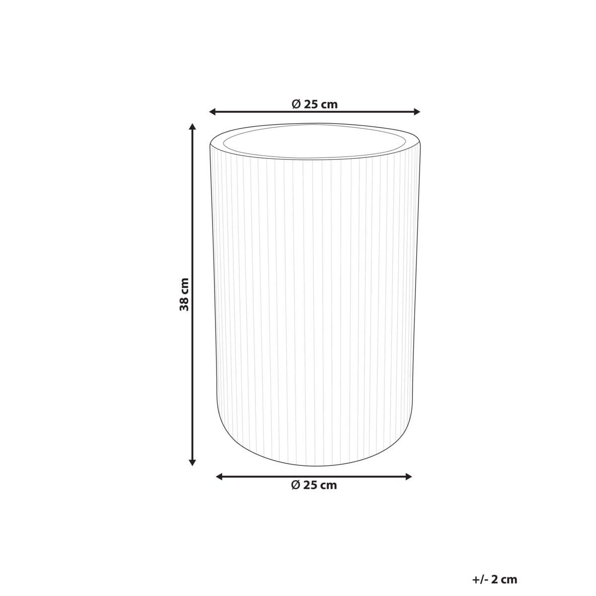 Doniczka EANTIO 25 cm Brązowy