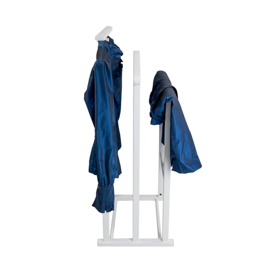 ARREDAMENTI MAXI Stojak na koszule i garnitur - 102 x 35 cm, Biały