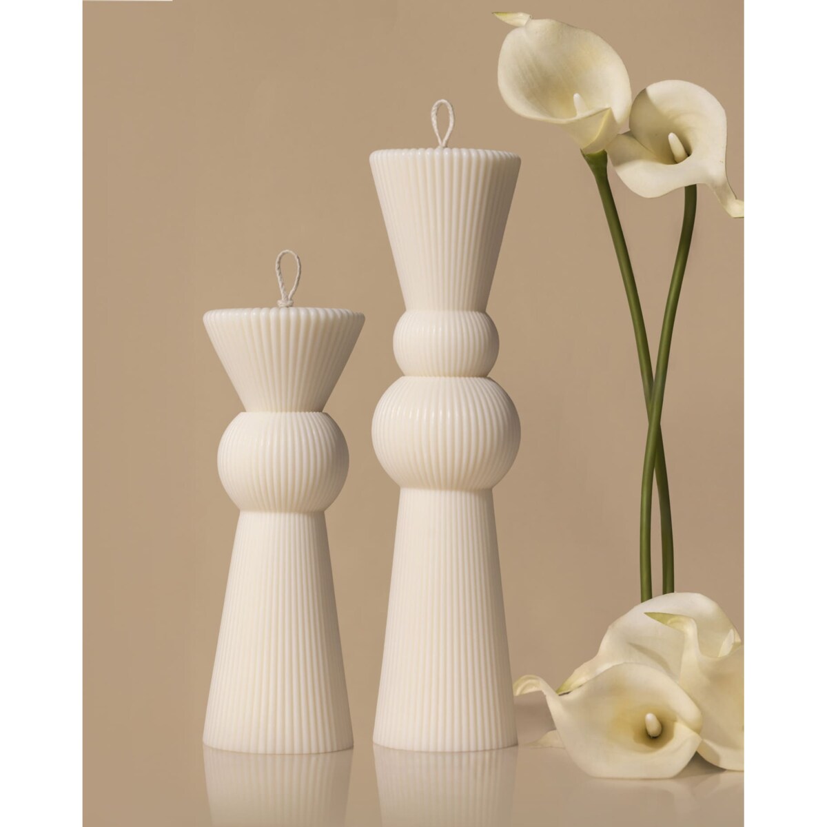 Zestaw świec sojowych Enzo – eleganckie świece handmade z naturalnego wosku