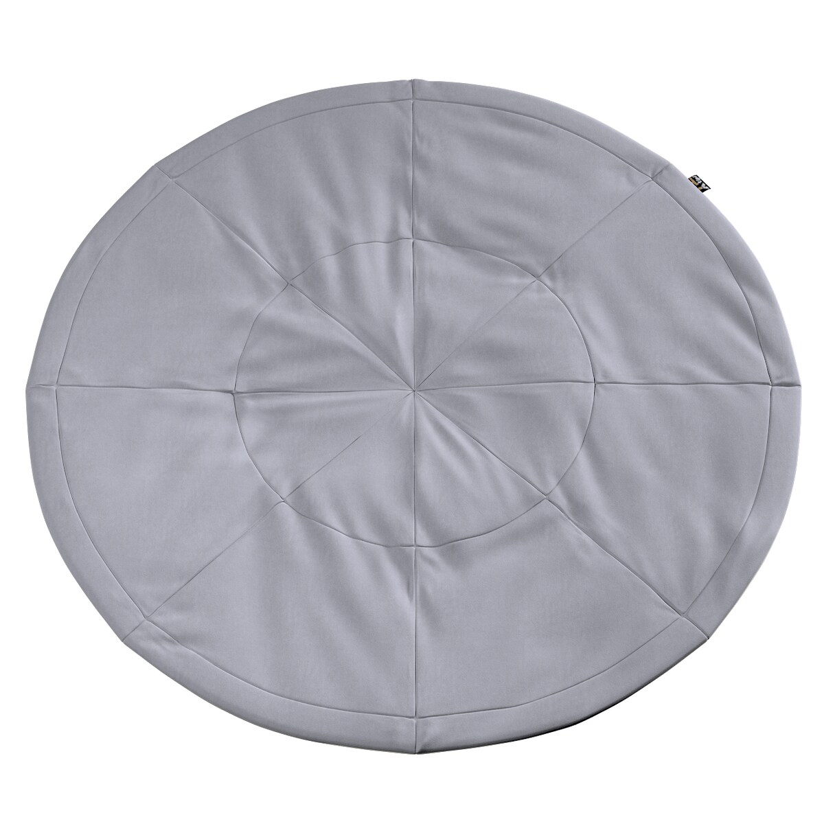 Mata okrągła, srebrzysty szary, 130cm, Posh Velvet