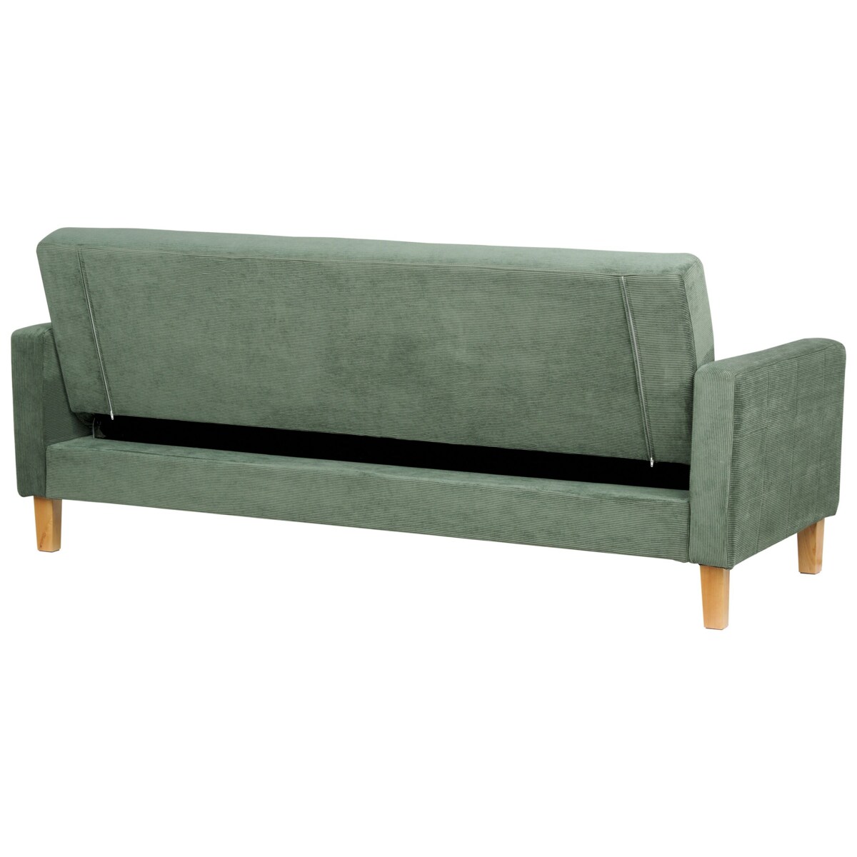 Sofa rozkładana zielona VEHKOO