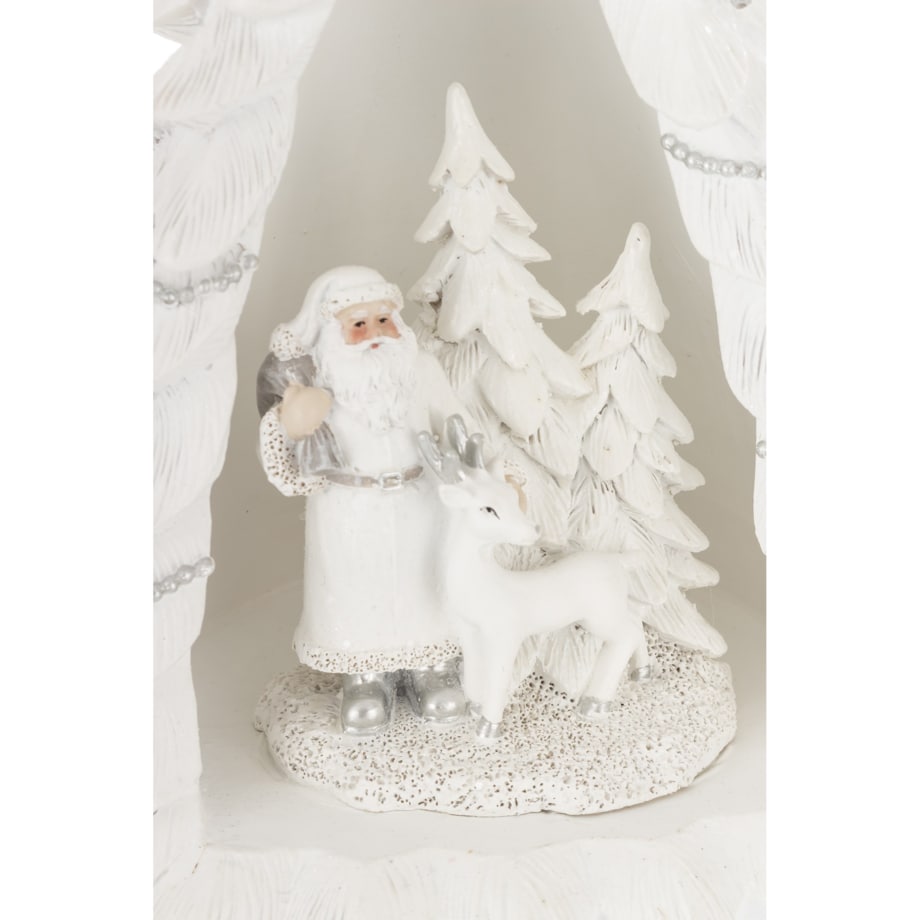 Dekoracja - choinka LED z Mikołajem wewnątrz 25x16x14 xm