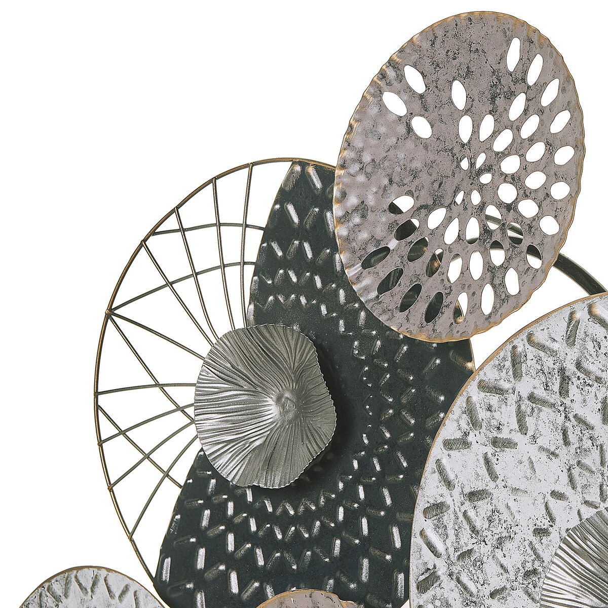 Dekoracja ścienna CESIUM Metal 58 cm Srebrny