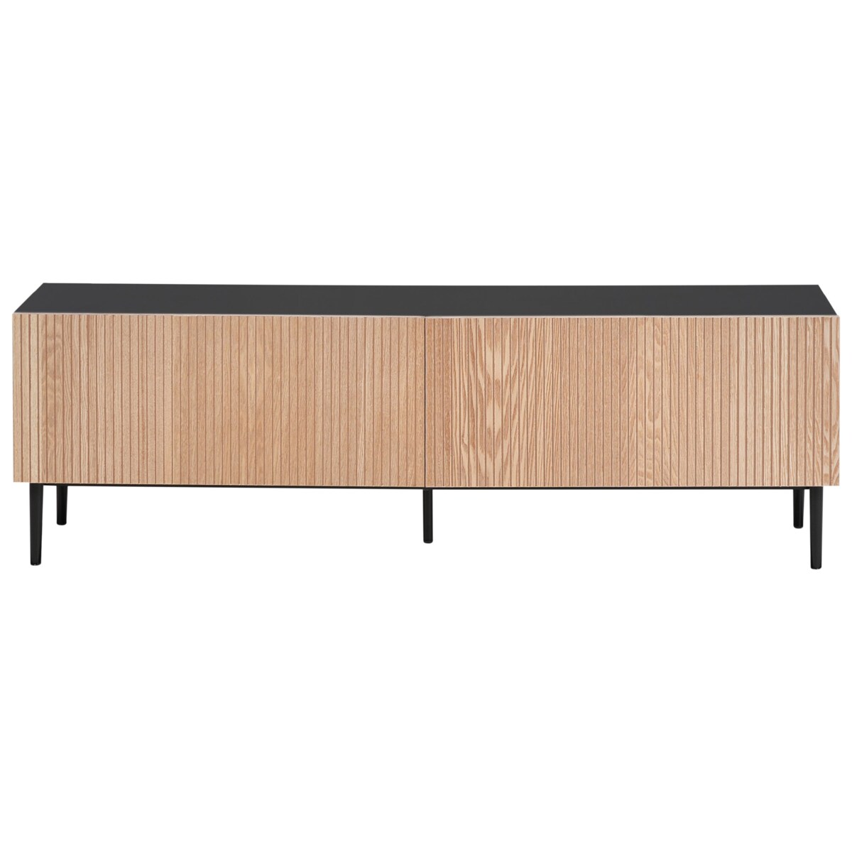 Szafka RTV BLYTHE Drewno Brązowy/ czarny