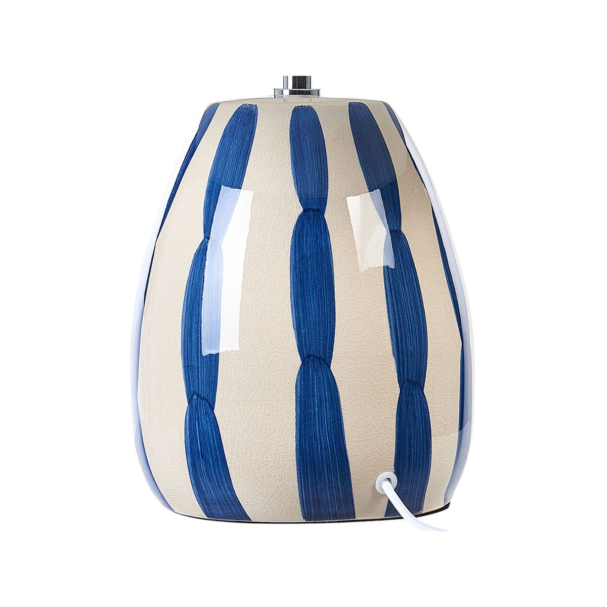 Lampa stołowa LUCHETTI Ceramika Biały/ niebieski
