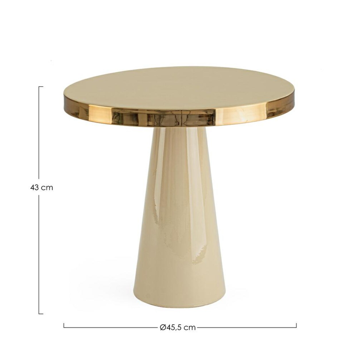 BIZZOTTO stolik kawowy NANDIKA beżowy