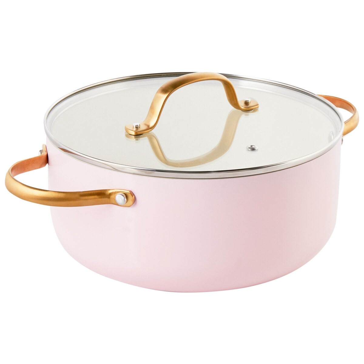 Zestaw garnków i patelni 7 elementów ELITE PRO Pastelowy róż