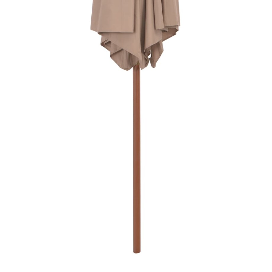 vidaXL Parasol ogrodowy na drewnianym słupku, 270 cm, taupe