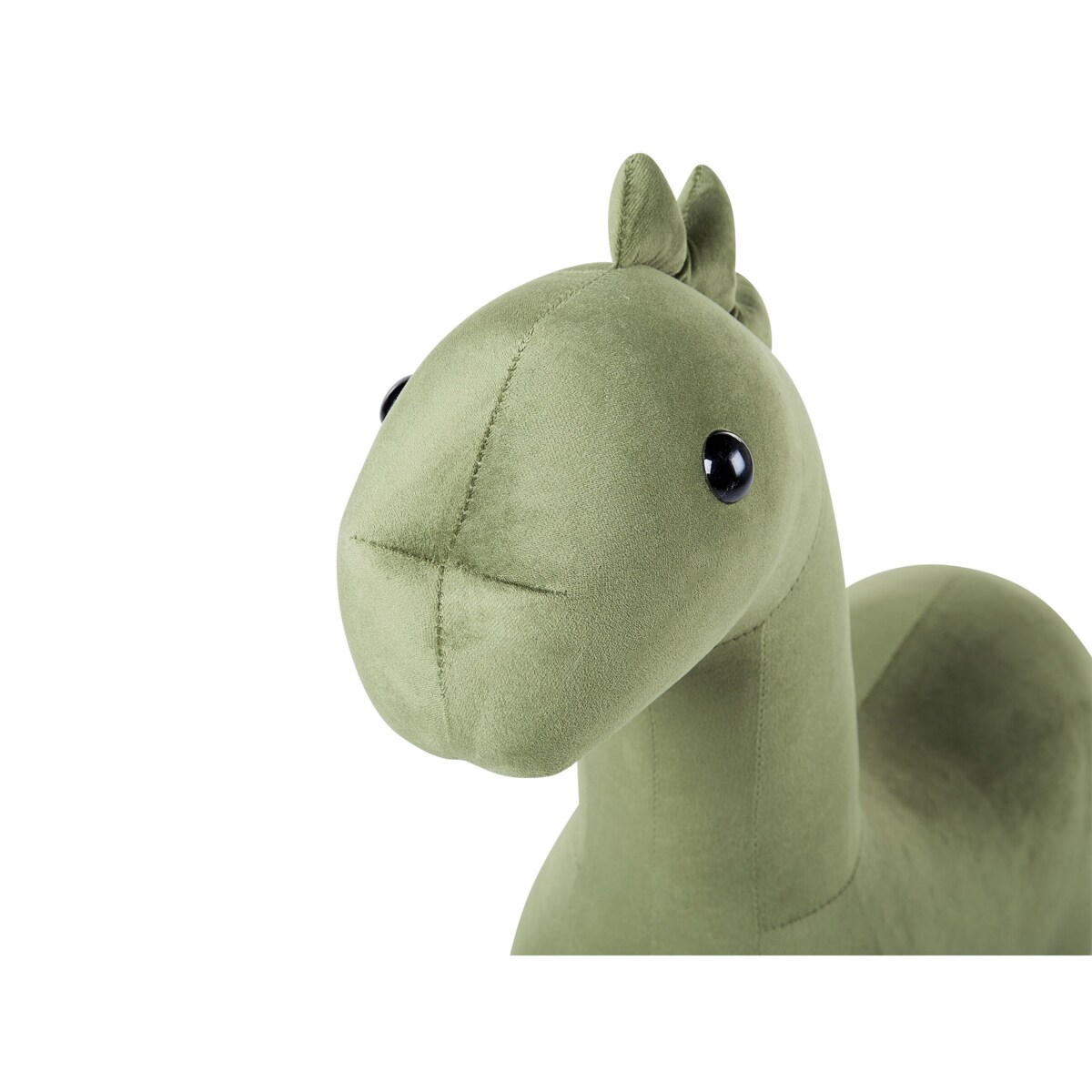 Pufa zwierzak welurowa zielona BRONTOSAUR