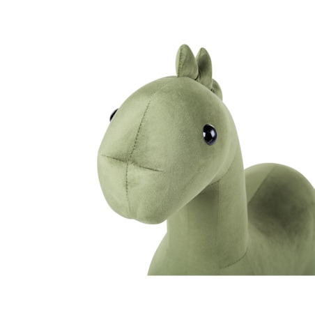 Pufa zwierzak welurowa zielona BRONTOSAUR