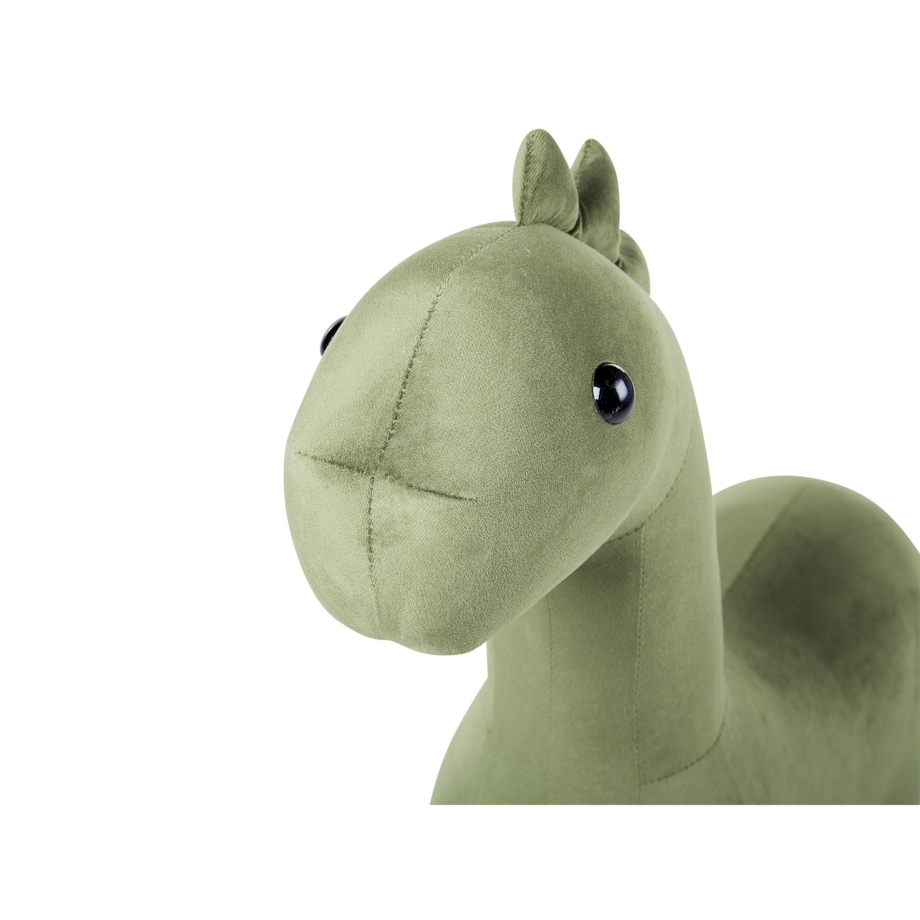 Pufa zwierzak welurowa zielona BRONTOSAUR