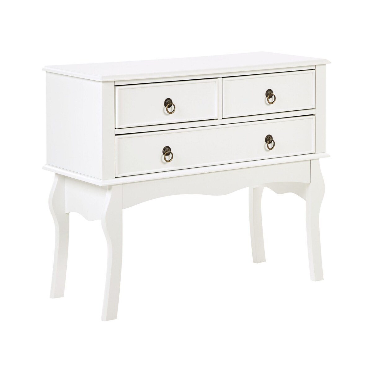 Konsola 3 szuflady biała LAMAR