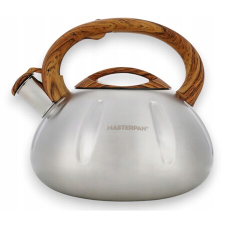 Duży Tradycyjny Czajnik Z Gwizdkiem Stali Nierdzewnej 3L Na Indukcję Gaz