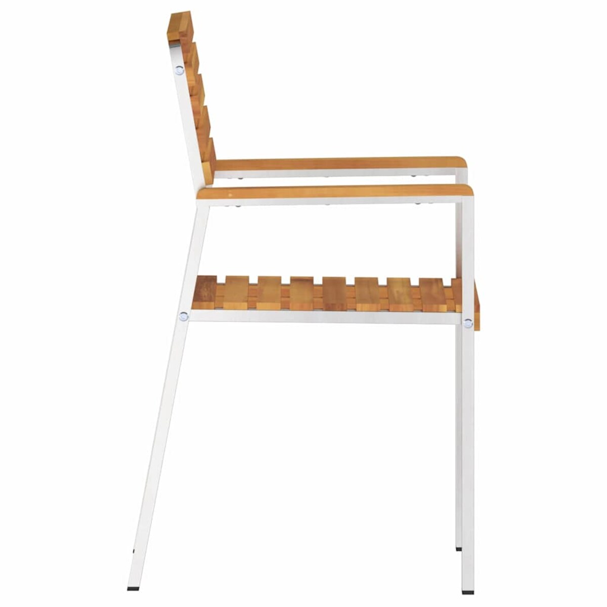 vidaXL KrzesłoOgrodowe 2 pcs Brązowy 56x54,5x87cm DrewnoAkacjowe