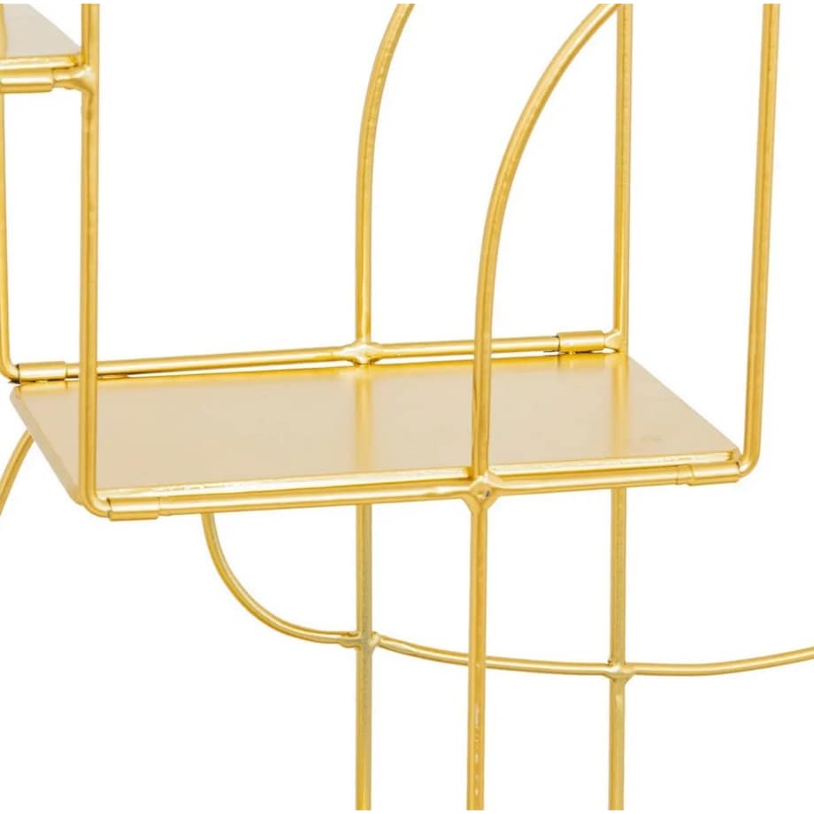 Półka metalowa złota Giulia 50x50 cm