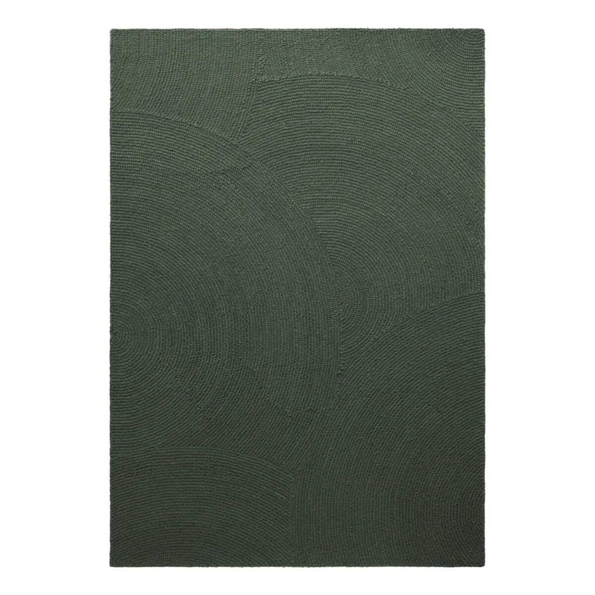 Dywan wełniany do salonu 200x300cm, zielony tkany ręcznie, pętelkowy