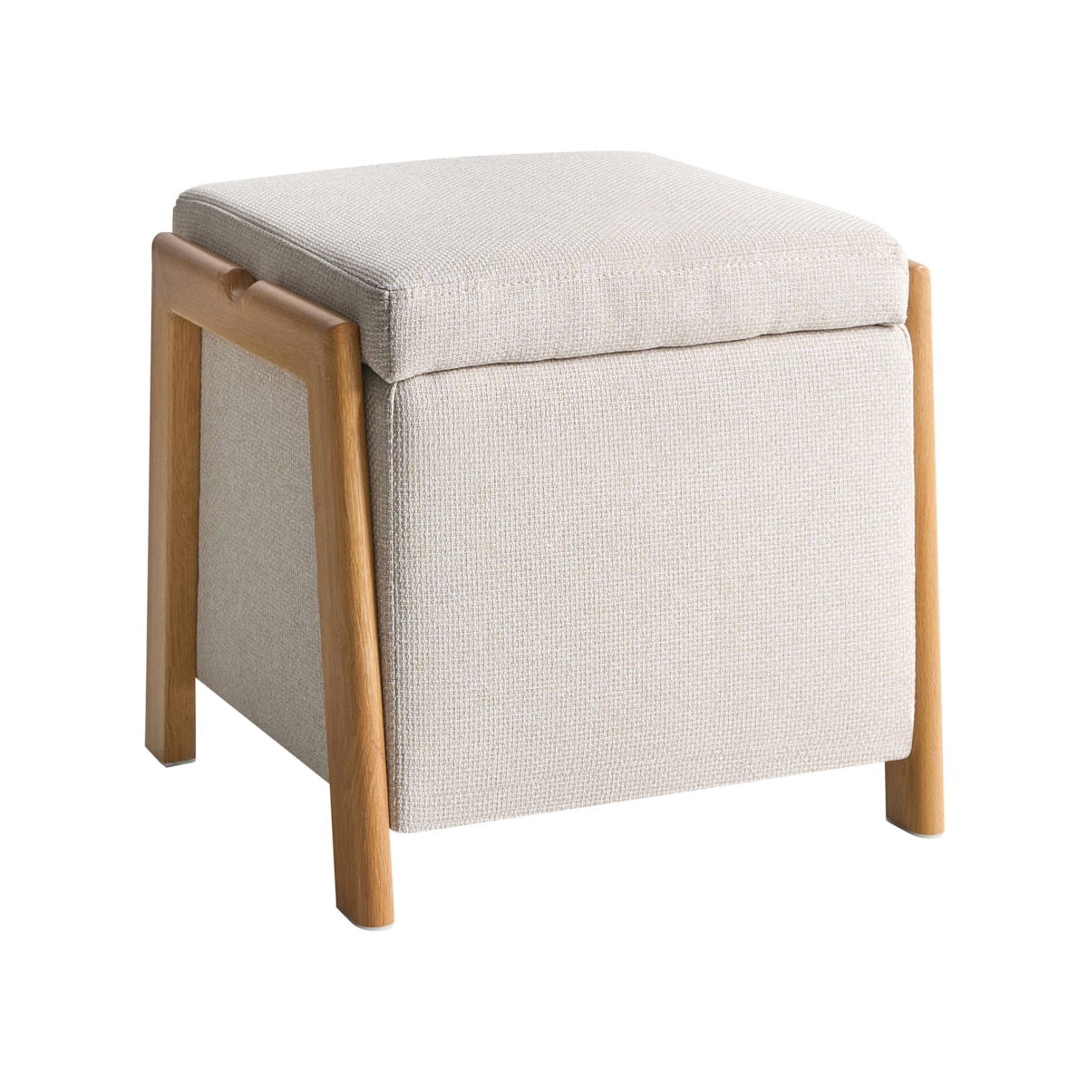 Puf ze schowkiem EDLAND Jasnobeżowy