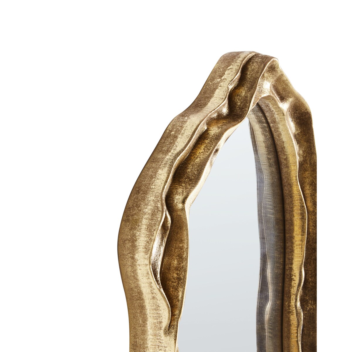 Lustro ścienne SERY 38 cm 75 cm Złoty